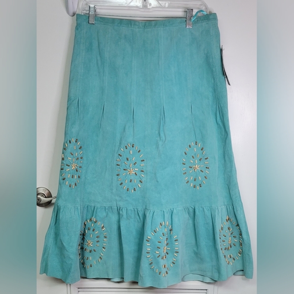 🆕️ Size 12, Révue Leather Skirt - Picture 1 of 7
